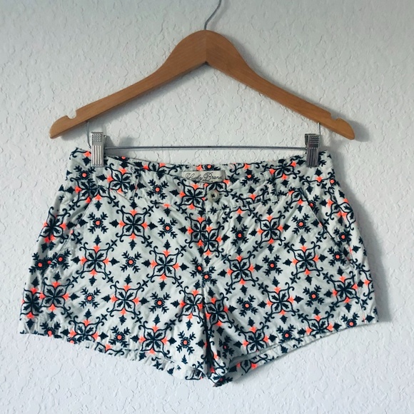 Lucky Brand Pants - LUCKY BRAND Tile Print Shorts Cotton with Lining